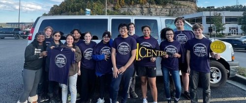 Centre College students visited eastern Kentucky with the Office of Civic and Community Engagement for an &quot;Alternate Fall Break&quot; where they helped with ongoing cleanup and restoration projects after historic flooding in the area.
