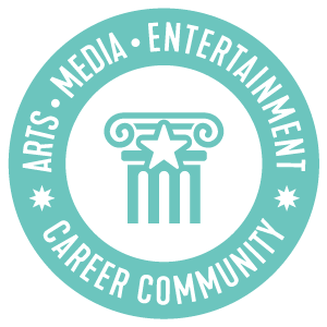 Arts, Media, and Entertainment career community graphic