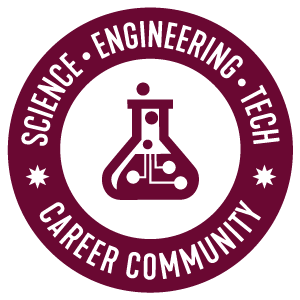 Science, Engineering, and tech career community graphic