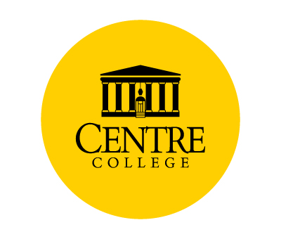 Gold circle Centre College logo