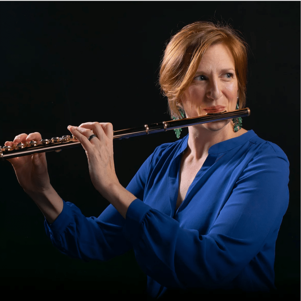 Person playing the flute