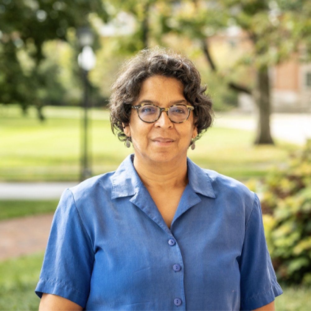 Person smiling at photographer