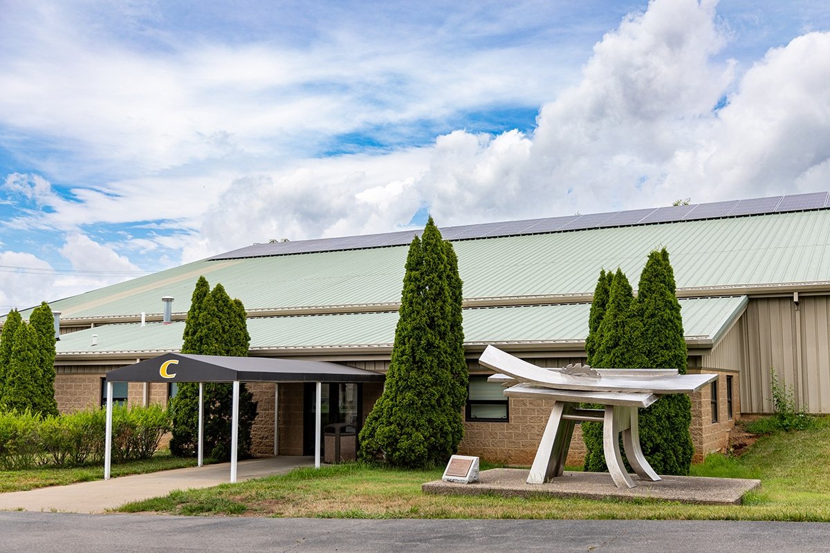The Rip sculpture outside Seabury Tennis Center