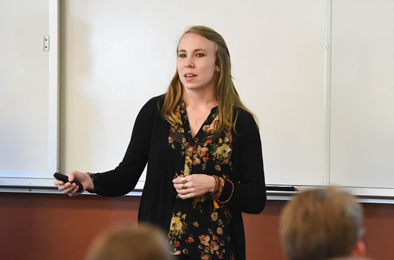 student teaching in classroom