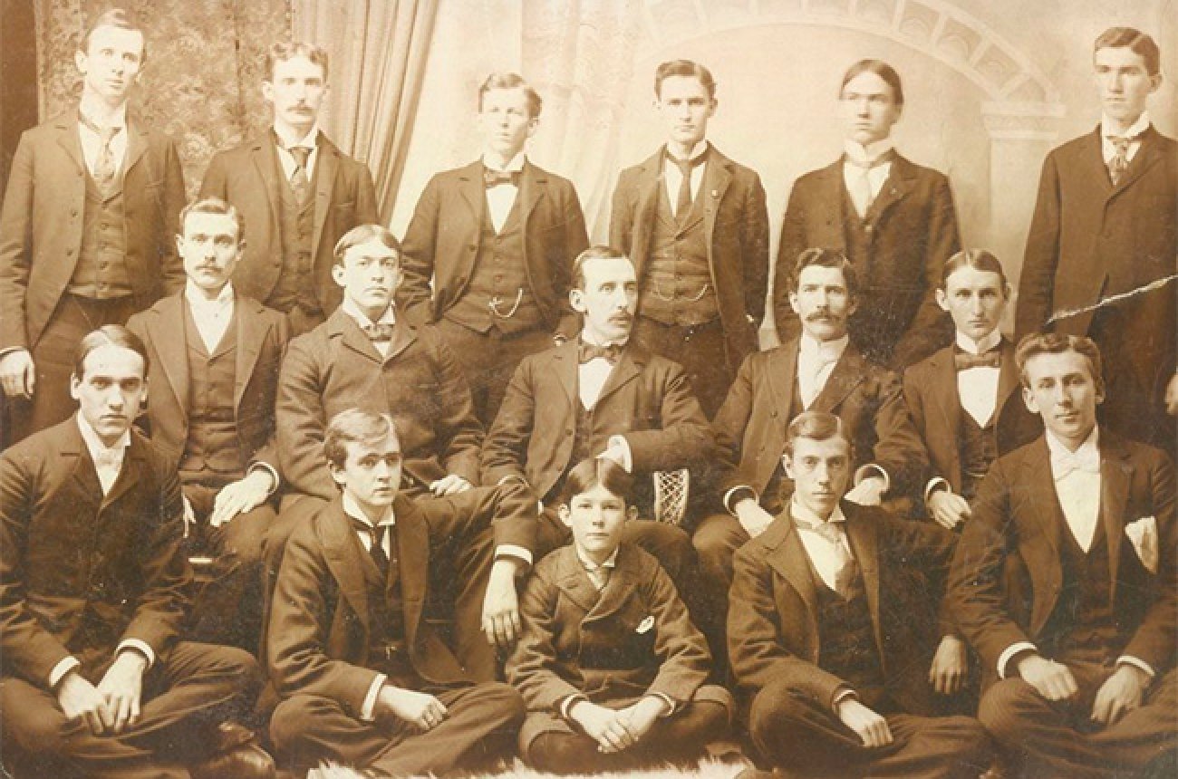 Historical photo of Centre student glee club