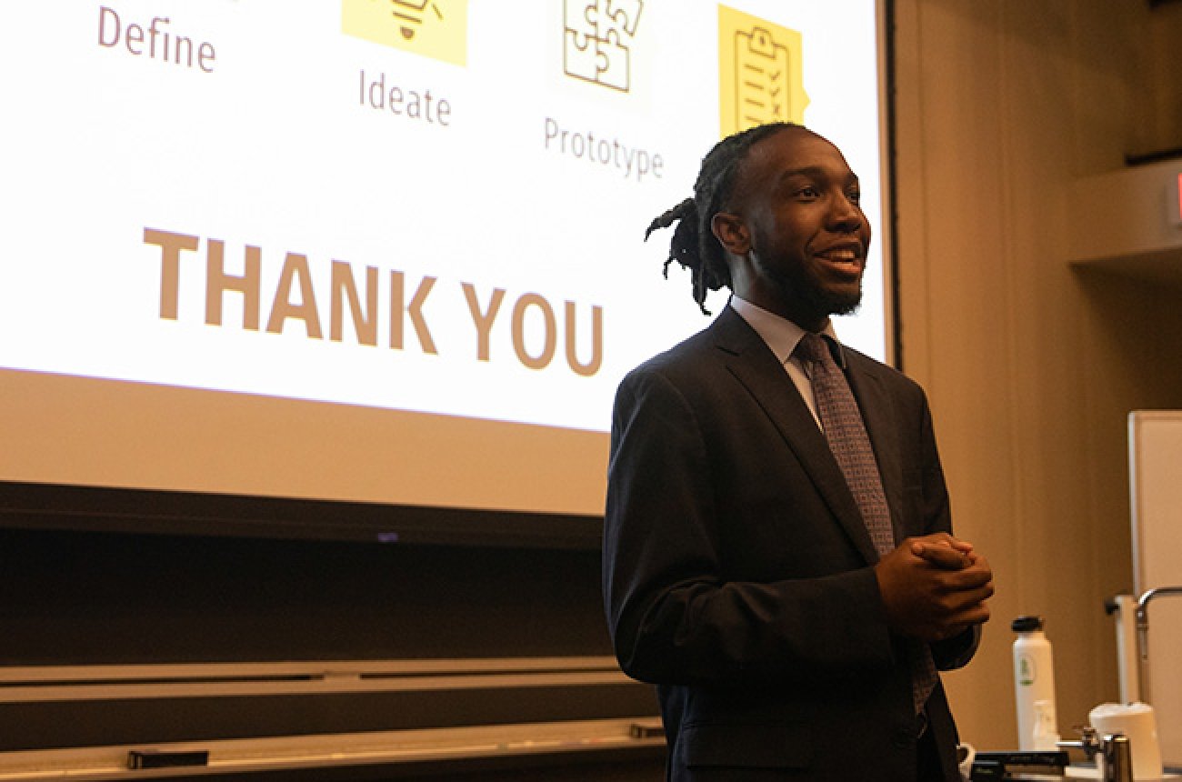 Centre student presenting at the RICE Symposium