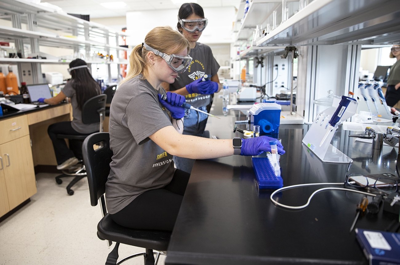 The Summer Health Immersion Program 2023 met at Centre College's Olin Hall to help prepare students interested in STEM for college.