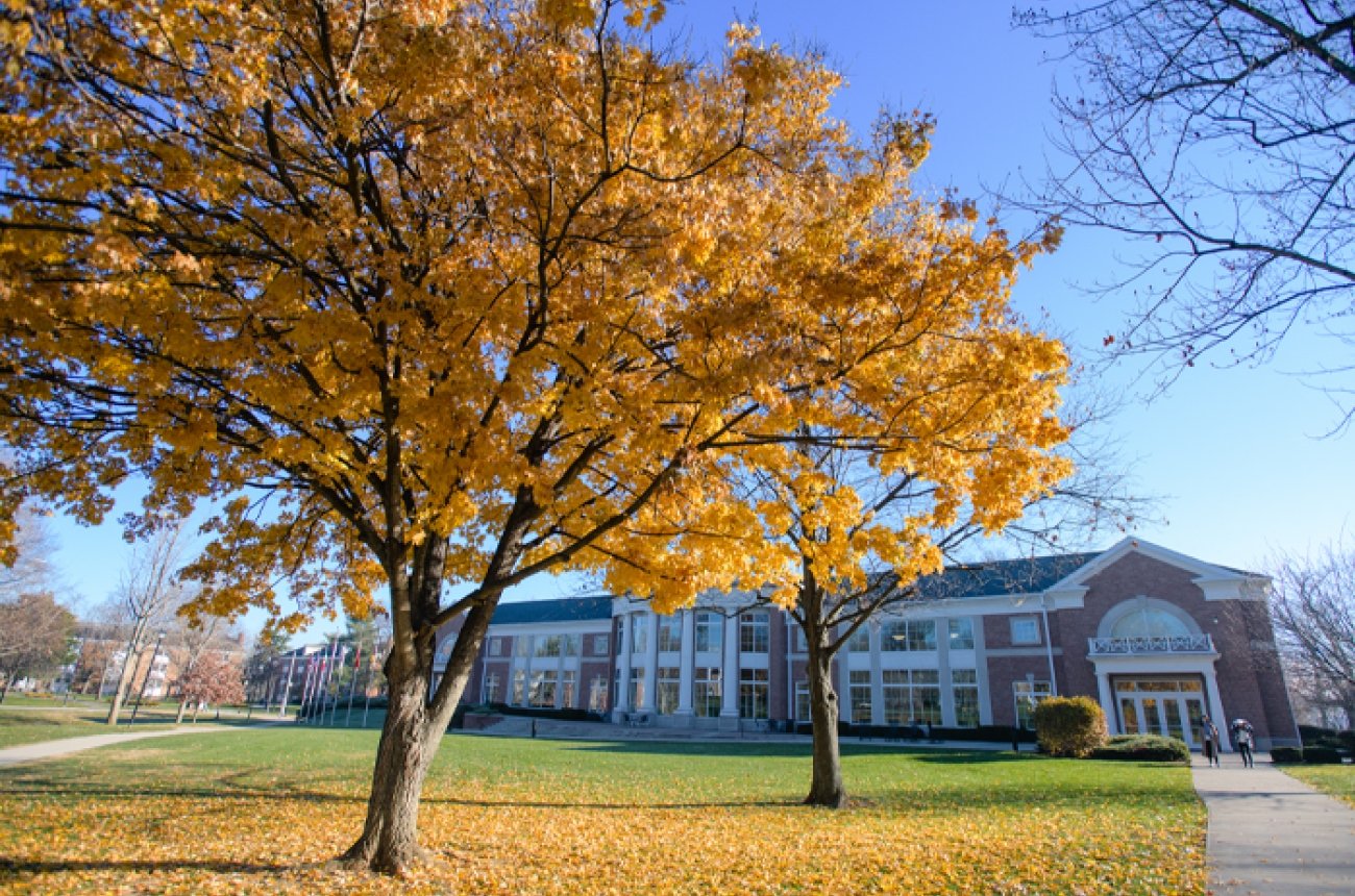 Fall scene of campus