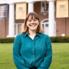 Person smiling at photographer