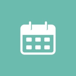 Green and white calendar icon
