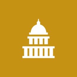 Brown and white building icon