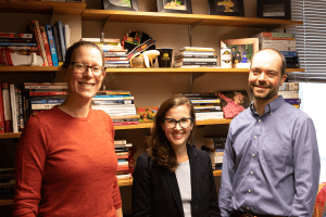 Professors Robyn Cutright, Jamie Shenton and Jeff Shenton.