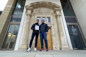 Jonathon Earle (right) and Spencer Lawson '15.