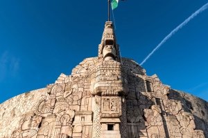Monumento a la Patria a sculpture near Merida, Mexico