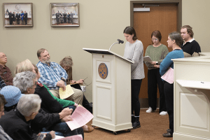 Homelessness presentation at City Hall