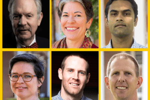 Six faces are arranged in a grid pattern.