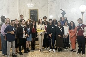 The Office of Civic and Community Engagement brought students to the Kentucky state capitol for an alternate fall break trip.
