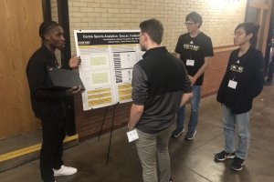 Centre sports analytics students present at conference