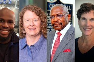 Valentine Banor, Robin cline Vanderpool, John Horhn and Helen Williams Dedman.