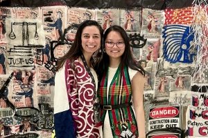 Ruby Nem and her mentor Rasha Abdel Latif at the Amnesty International USA Human Rights Conference.