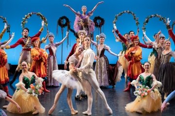 Dancers of the Houston Ballet II company dancing the Sleeping Beauty