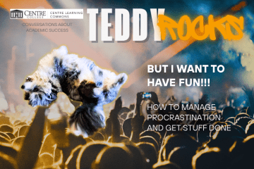 CLC Teddy Talk Event about how to manage procrastination