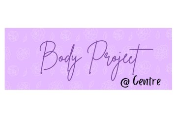 purple background with script text Body Project at Centre