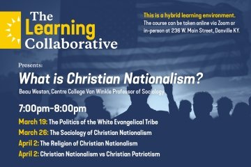 Text of dates, times, and location for What is Christian Nationalism lecture series