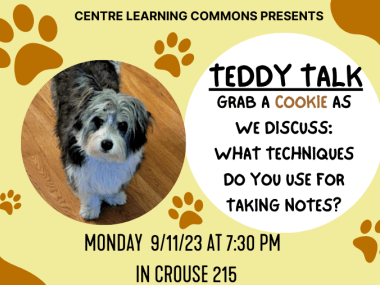 CLC Teddy Talk- Taking Notes