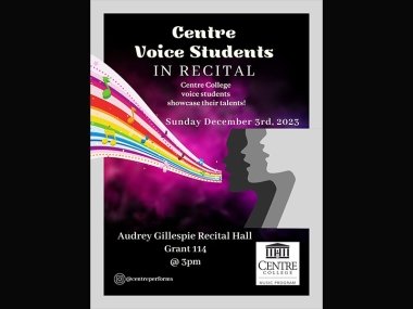 Centre Voice Recital Information Poster