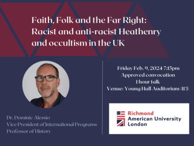 Dominic Alessio lecture on Faith Folk and the far right and anti-racist heathenry and occultism