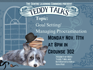 CLC Teddy Talk- Goal Setting and Managing Procrastination