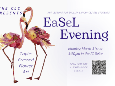 CLC EaSeL Evening- Pressed Flower Art