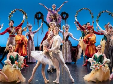 Dancers of the Houston Ballet II company dancing the Sleeping Beauty