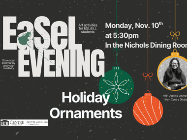 CLC EaSeL Evening event to make holiday ornaments