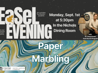 CLC EaSeL Evening event about paper marbling