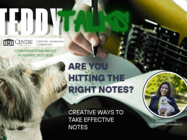 CLC Teddy Talk event- Creative ways to take effective notes