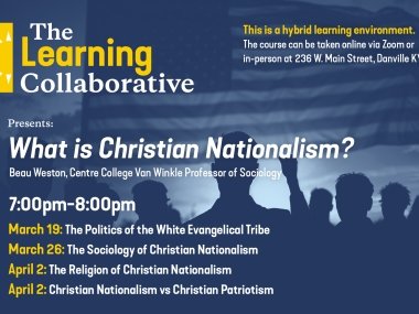 Text of dates, times, and location for What is Christian Nationalism lecture series