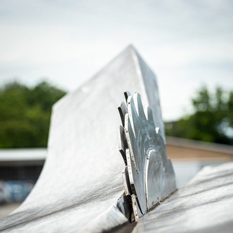 close up image of The Rip sculpture