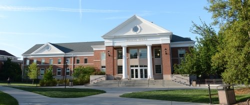 Young Hall exterior on a sunny day