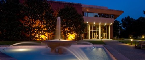 Norton Center for the Arts at night