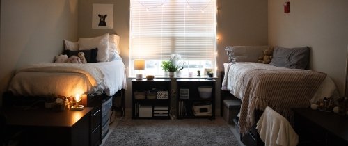 Students bedroom in Northside Hall