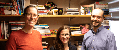 Professors Robyn Cutright, Jamie Shenton and Jeff Shenton.