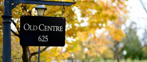 Old Centre sign