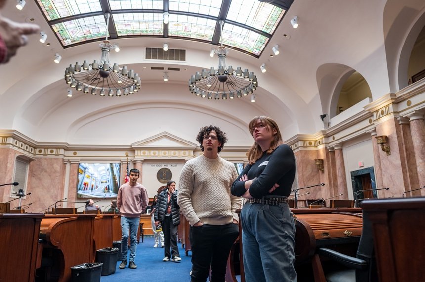 Centre students trade spring break revelry for hands-on civic