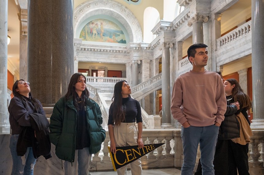 Centre students trade spring break revelry for hands-on civic