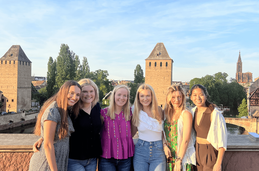 Students in the summer study abroad course &quot;Economics of Tourism&quot; studied and visited sites around Strasbourg, France.