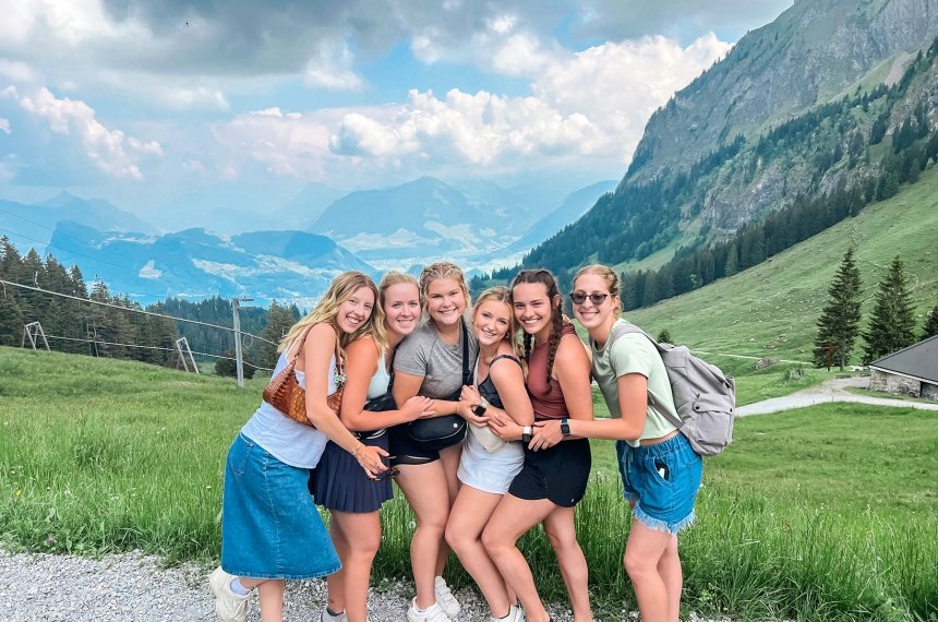 Students in the summer study abroad course &quot;Economics of Tourism&quot; studied and visited sites around Strasbourg, France.