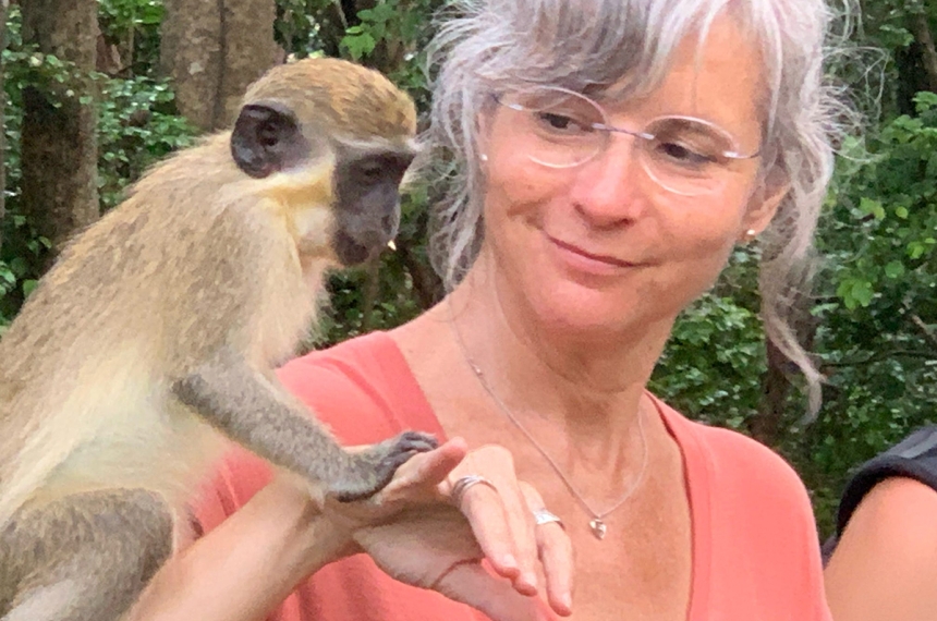 Students traveled to Barbados during the summer of 2023 in the course, &quot;Research in Primate Behavior.&quot;