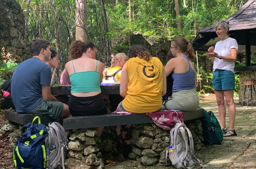 Students traveled to Barbados during the summer of 2023 in the course, &quot;Research in Primate Behavior.&quot;
